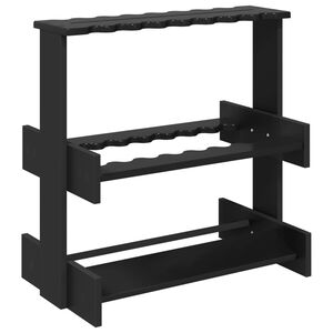 vidaXL Supporto per stecche da biliardo Legno ingegnerizzato Nero