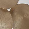 LABEL51 Set Tavolini da Salotto 3 pz Nobby Oro Antico
