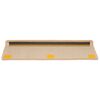 vidaXL Tappetini per scale 15 pz 65x21x4 cm Crema Bordo rettangolare