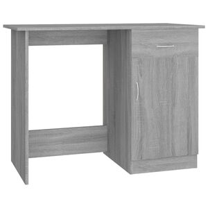 vidaXL Scrivania Grigio Sonoma 100x50x76 cm in Legno Multistrato