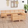 vidaXL Set Salotto da Giardino 10 pz in Legno Massello di Pino