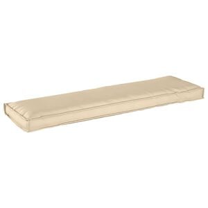 vidaXL Cuscino Beige 140 x 40 x 8 cm Tessuto Oxford
