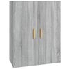 vidaXL Armadietto Pensile a Parete Grigio Sonoma 69,5x34x90 cm