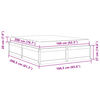vidaXL Letto con Materasso 160x200 cm in Legno Massello di Pino