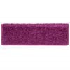 vidaXL Tappetini per scale 10 pz 65x21x4 cm Viola Bordo rettangolare
