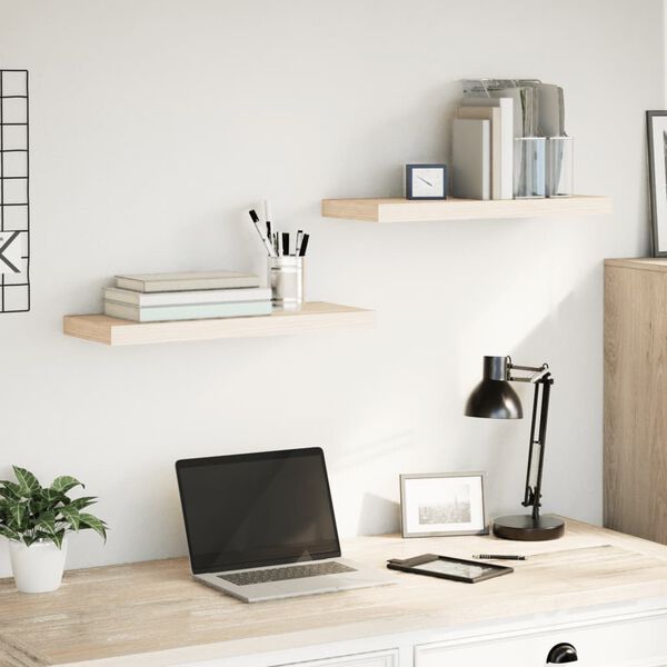 vidaXL Mensole Pensili 2 pz 60x23,5x4 cm in Truciolato