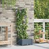 vidaXL Vaso da giardino Grigio Chiaro 40 x 40 x 126 cm Acciaio