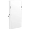 vidaXL Armadio Portagioie a Specchio con Luci LED a Parete Bianco