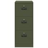 vidaXL Armadio per File con cassetto Verde oliva 44 x 50 x 106.5 cm