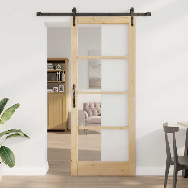 vidaXL Porta scorrevole ORKDAL Naturale 86 x 211 cm