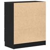 vidaXL Credenza Rovere Nero 60 x 30 x 70 cm Legno multistrato