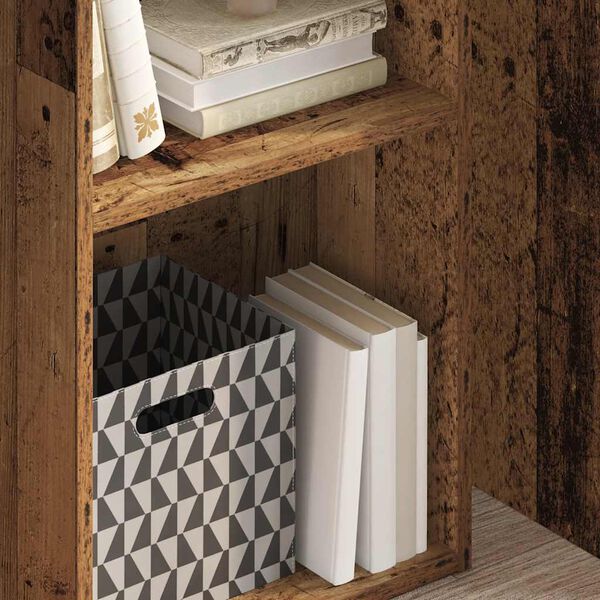 vidaXL Libreria Legno Antico 40x30x77 cm in Legno Multistrato