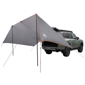 vidaXL Tenda da veicolo Grigio e arancione 518 x 580 x 215 cm