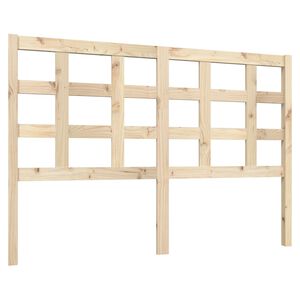 vidaXL Testiera per Letto 140,5x4x100 cm Legno Massello di Pino