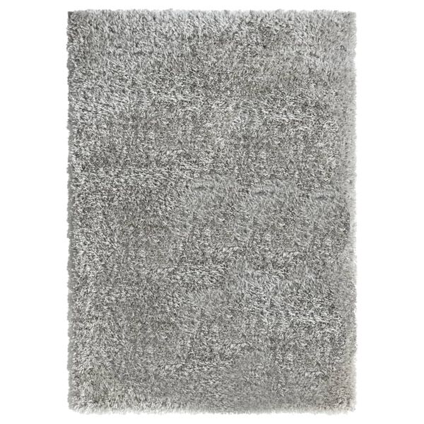 vidaXL Tappeto Shaggy a Pelo Lungo Grigio 120x170 cm 50 mm