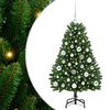 vidaXL Albero di Natale artificiale Verde 120 cm PVC e Metallo