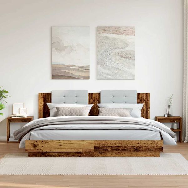 vidaXL Comodini Legno Antico 2 pz 40x30x40 cm in Legno Multistrato