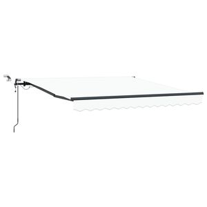 vidaXL Tenda retrattile Bianco 300 x 250 cm Poliestere