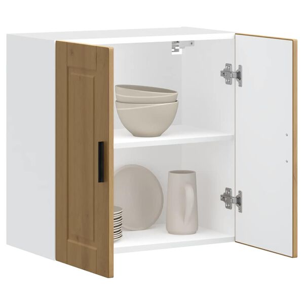 vidaXL Pensile da Cucina Porto Rovere Artigianale Legno Multistrato