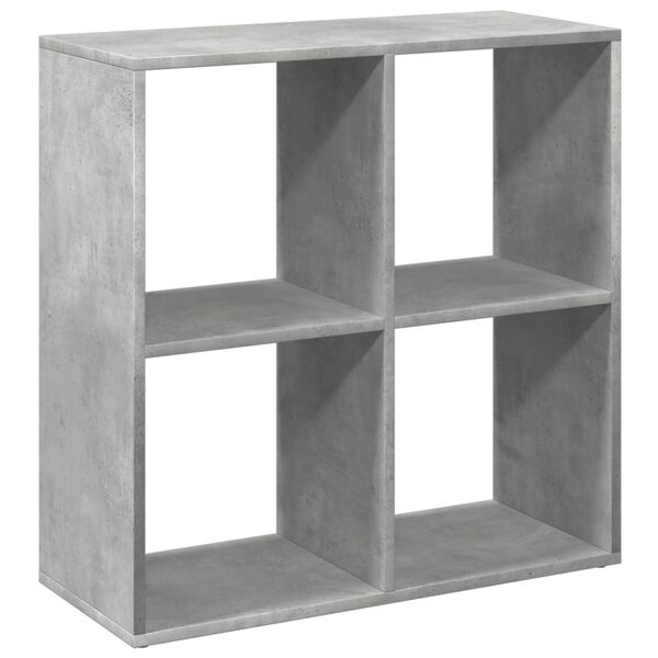 vidaXL Libreria Divisorio Grigio Cemento 69,5x29x69,5 cm in Truciolato