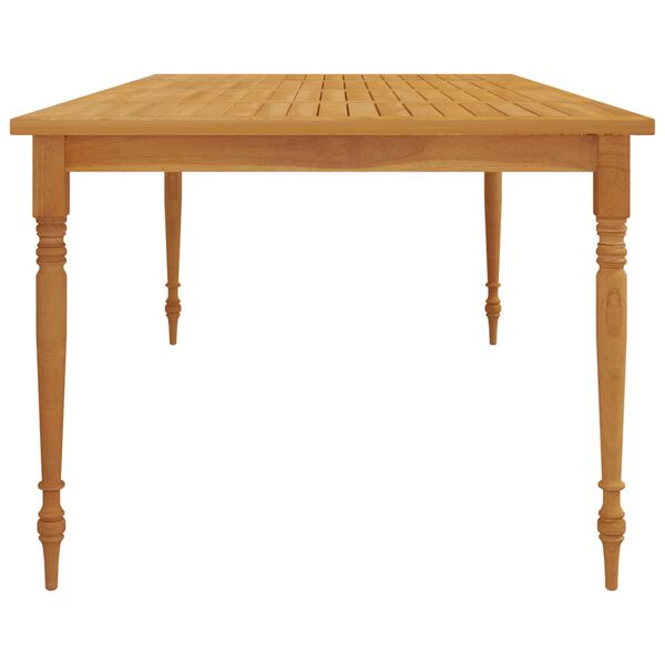 vidaXL Tavolo Batavia 200x100x75 cm in Legno Massello di Teak