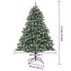 vidaXL Albero di Natale artificiale con 300 LED Verde 240 cm