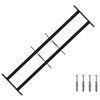 vidaXL Griglia di Sicurezza per Finestre con 2 Traverse 3 pcs