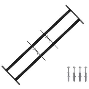 vidaXL Griglia di Sicurezza per Finestre con 2 Traverse 3 pcs