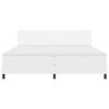 vidaXL Letto a molle con materasso Bianco 200 x 200 cm Pelle sintetica