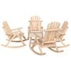 vidaXL Set Divani da Giardino 5 pz in Legno Massello di Abete