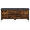 vidaXL Panca Portaoggetti Rovere Fumo 102x42x45 cm Legno Multistrato