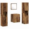 vidaXL Set di mobili per il bagno 4 pz Legno vecchio 41 x 38,5 x 46 cm