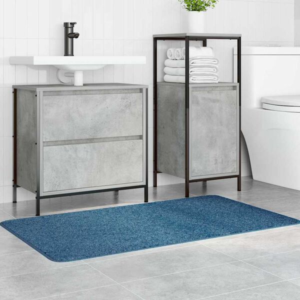 vidaXL Tappetino da bagno antiscivolo Blu 70 x 120 cm PP