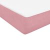 vidaXL Letto a Molle con Materasso e LED Rosa 140x210 cm in Velluto