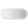 vidaXL Specchio da Bagno LED 90x40 cm Ovale