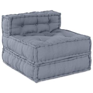 vidaXL Unit&agrave; di Divano Modulare Tessuto Grigio 70 x 70 x 56 cm