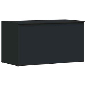 vidaXL Cassapanca Nera 84x42x46 cm in Legno Ingegnerizzato