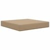 vidaXL Cuscino per divano da esterno Poliestere Tortora 60 x 60 cm