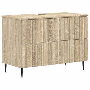 vidaXL Armadio per Lavabo da Bagno ZWOLLE Rovere Sonoma