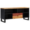 vidaXL Mobile TV 100x33x46cm Legno Massello Acacia e Legno Multistrato