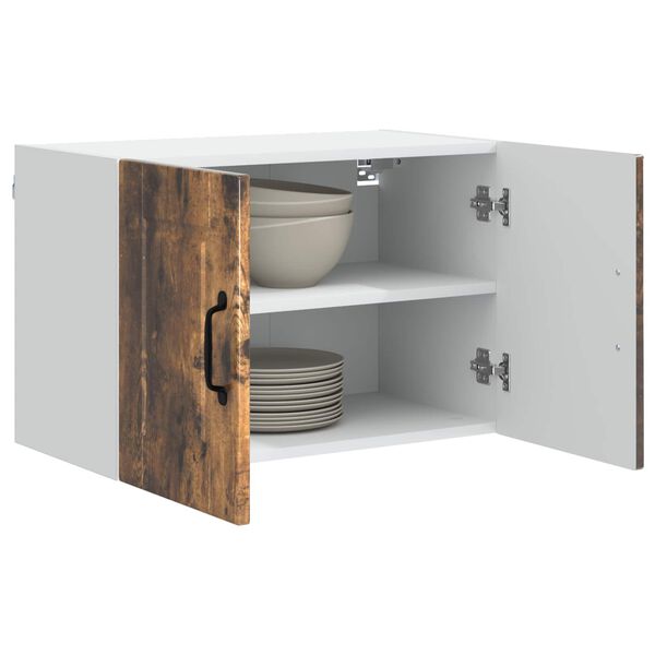 vidaXL Mobile da cucina con porta 2 pcs Rovere fum&eacute; 60 x 31 x 40 cm