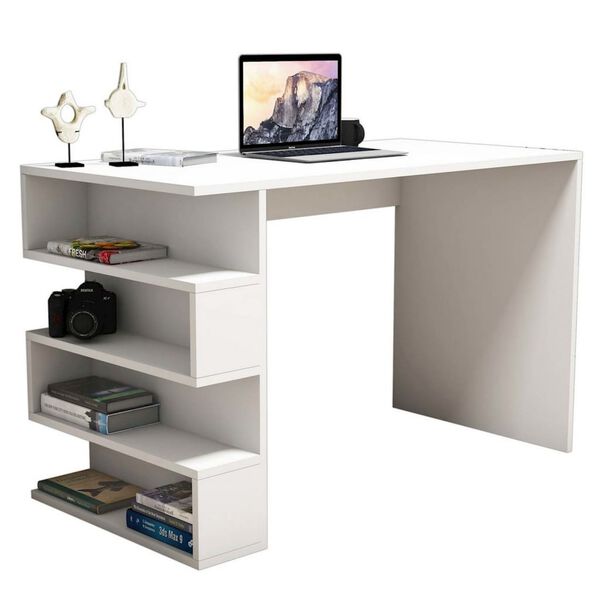 Homemania Tavolo Portacomputer Limber 120x60x75 cm Bianco
