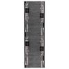 vidaXL Tappeto Runner FLORNES Tessuto Grigio Foglie 67 x 250 cm PP