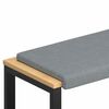 vidaXL Cuscino per panchina Tessuto Grigio Chiaro Profondit&agrave; 35 cm