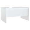 vidaXL Tavolino Salotto Bianco Lucido 80x50x42,5 cm Legno Multistrato