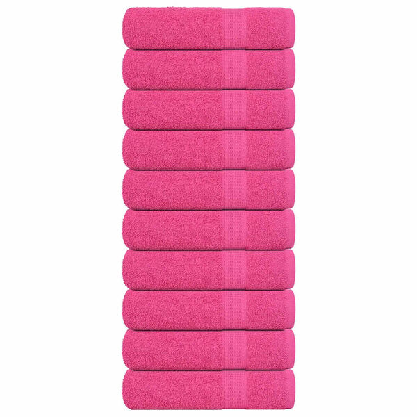 vidaXL Asciugamani FROGN 10 pz Rosa 50x100 cm 360 g/m²