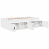 vidaXL Struttura del letto Bianco 100 x 200 cm Legno multistrato