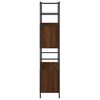 vidaXL Libreria Rovere Marrone 80x30x145,5cm Legno Multistrato e Ferro