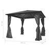 vidaXL Gazebo con Tenda Antracite in Alluminio 300x300 cm