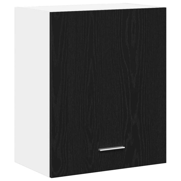 vidaXL Armadio pensile con porta Riga Rovere nero 50 x 31 x 60 cm